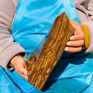 Esmalte de roca de piedra cruda áspera ojo de tigre natural 7,54 lb Madagascar 106 - Imagen 1 de 15