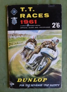 1961 ISLE OF MAN VINTAGE MOTORCYCLE ROAD RACING PROGRAM BOOK 3-PARTS NORTON AJS - Picture 1 of 4