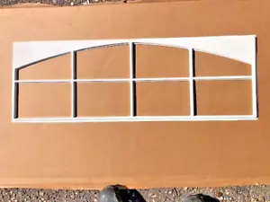 Garage Door Window Insert, Wayne Dalton, Sonoma, Stockton, Arched, 8 Lite, White - Picture 1 of 1