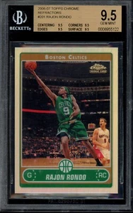 2006 Topps Chrome #201 Rajon Rondo Rookie Refractor /199 BGS 9.5 TG! LOW POP! - Bild 1 von 2