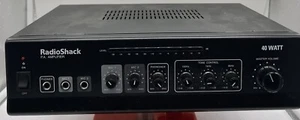 Radio Shack PA Amplifier 32-2054 40 Watt with Power Cord Amp Vintage For Repair - Picture 1 of 5