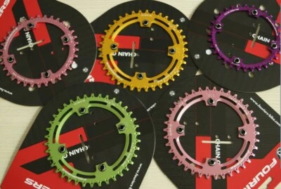 FOURIERS PCD104 Bike Chainring 4 Shimano M370 M410 LX 610 670 XT M780 32T Purple - Image 1 of 4