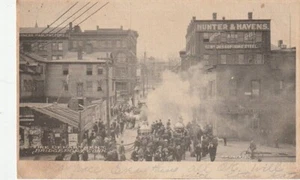 Bridgeport CT Fire Department Street Scene 1906 Business Signs - Picture 1 of 2