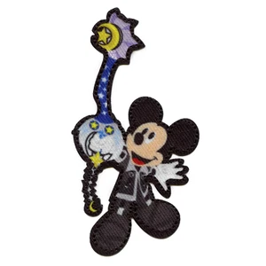 Disney Mickey Mouse Keyblade Patch Kingdom Hearts Embroidered Iron On - Picture 1 of 2