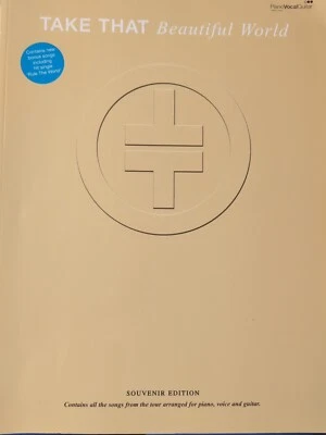 TAKE THAT with BEAUTIFUL WORLD - PIANO, VOCAL, GUITAR (CHORDS) - EMI - VGC - Image 1 of 2