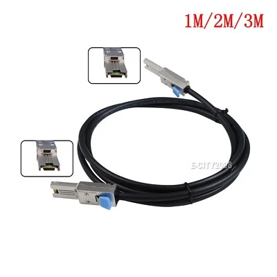6G External Cable 26Pin SAS to SAS Cable SFF-8088 to SFF-8088 1~3 meters - Image 1 of 4