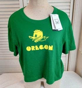 Camiseta Nike Dri-Fit, University of Oregon Ducks, para mujer, mediana, recortada, verde, camisa - Imagen 1 de 9