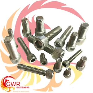 Tornillos de cabeza de tapa de enchufe UNC 1/4" A2 acero inoxidable Imperial Allen Harley pernos - Imagen 1 de 6