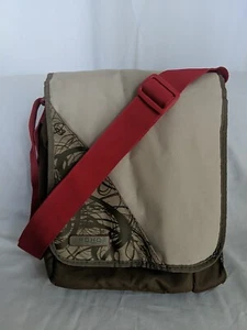 Vintage THERMOS ROHO STRAPPED COOLER BAG BEIGE BROWN RED Lunch Insulated  - Picture 1 of 11