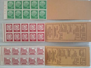 Germany And Colonies Stamp Booklets x4 ( 1946 - 1966 ) - Picture 1 of 7