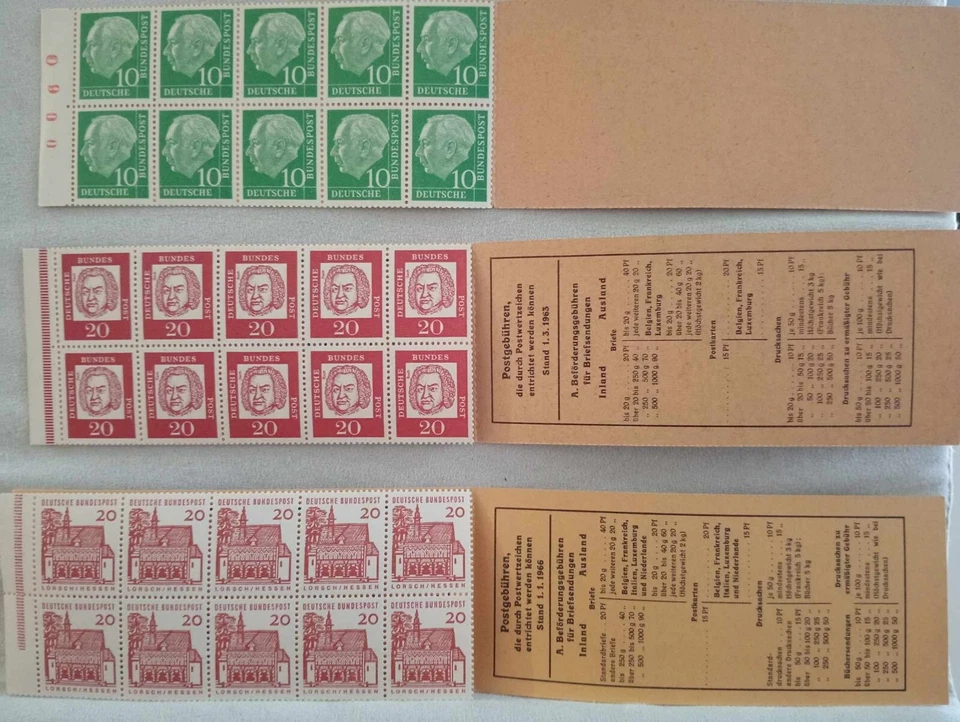 Germany And Colonies Stamp Booklets x4 ( 1946 - 1966 ) - Image 1 of 4