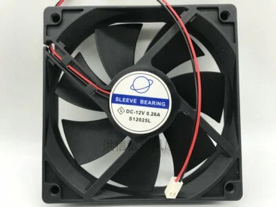 Ventilador de refrigeración de 2 pines 1 pieza GLOBE FAN S1202512L DC12V 0.26A 12025 12 CM Foto 1 de 3
