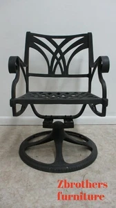 Cast Classics Monte Cristo Cast Aluminum Dining Arm Chair Swivel Rocker I - Picture 1 of 10