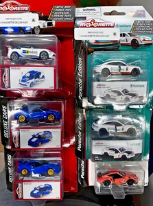 Majorette Deluxe Cars Asst. 1:64 Die Cast Racing Cars Lot 6 Pcs - New Sealed - Picture 1 of 24