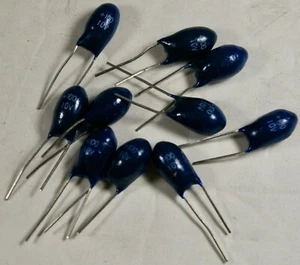 100uf 10V 10% Radial Tantalum Capacitor Lot of 10 - Picture 1 of 2