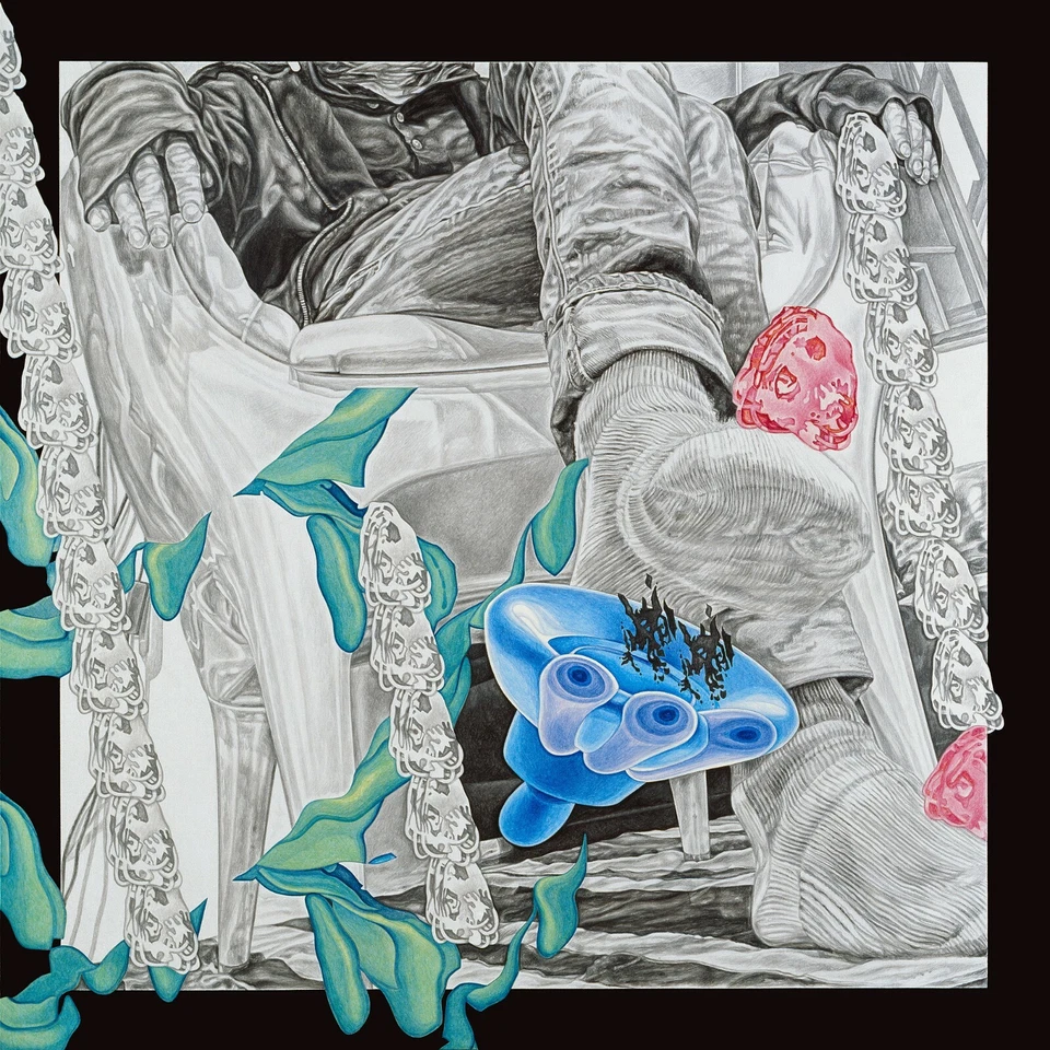 Ted Vasin "New Odor" Painting Artwork Print Art Poster Contemporary Art 18"x18" - Image 1 of 2