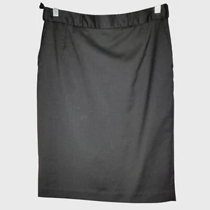 Affinity Apparel Damen 6 schwarz Wolle Taschen gefüttert Karriere Bleistiftrock neu ohne Etikett - Bild 1 von 5