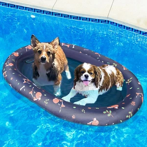 Inflatable Dog Pool Float - Pool Floats Raft for Small Dog Puppies up to 45Lb, S - Picture 1 of 12