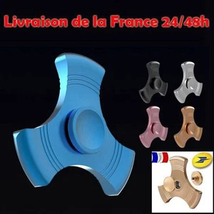 FIDGET SPINNER HAND SPINNER TRI EN METAL ALUMINIUM ROULEMENTANTI-STRESS EDC ADHD - Bild 1 von 9