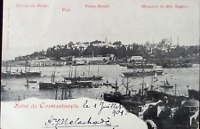 OTTOMAN TURKEY 1901 POINT DU SERAIL POSTCARD SENT TO FRANCE FROM İSTANBUL