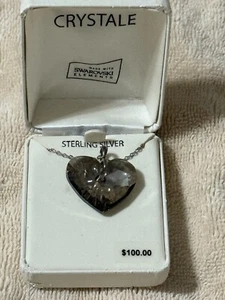 Collana in argento 925 con ciondolo AB elementi cristalli Swarovski realizzata con - Foto 1 di 1