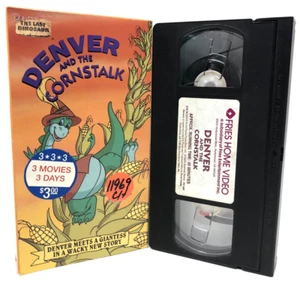 The Last Dinosaur VHS VCR Tape Denver and the Cornstalk 1991 90s Cartoon OOP - Picture 1 of 5