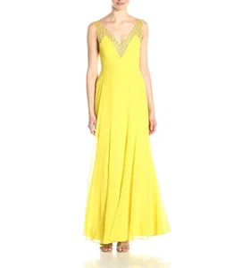 NUEVO VESTIDO BCBGMAXAZRIA MARIENA EMBELLECIDO CUELLO EN V JGK68C59/L577W TALLA 2 - Imagen 1 de 7