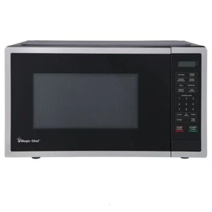 Magic Chef Countertop Microwave Small Push Button Incandescent Stainless Steel - Picture 1 of 2