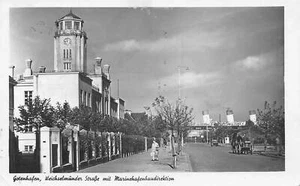 AK Postkarte Pommern Gotenhafen Gdynia Weichselmünder Straße gel. 1942 - Bild 1 von 2