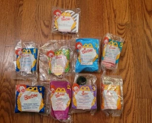 1995/1998 McDonalds Happy Meal World Barbie Toys lot of 9 - Picture 1 of 10