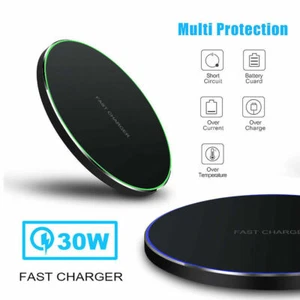 30W Fast Wireless Charger Mat Charging Pad For Apple iPhone 13 Pro 12 mini 11 - Zdjęcie 1 z 14