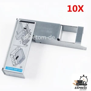 10x for Dell 9W8C4 Y004G 3.5" to 2.5" Adapter F238F D981C X968D SAS/SATA Caddy - Bild 1 von 12