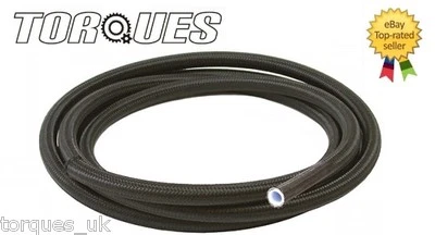 TORQUES AN -10 (-10 AN JIC-10) 9/16" NYLON Tubo carburante intrecciato in PTFE/TEFLON 1m