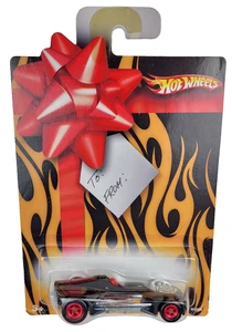 Tarjeta de regalo Hot Wheels 2007 • Med-Evil • Coche diecast negro 1:64 Real Riders - Imagen 1 de 3