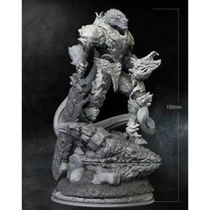 100mm 3D Print Model Kit Warrior Lizard Man Fantasy Unpainted - Picture 1 of 3