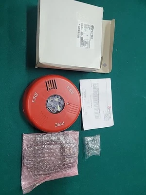 POTTER ELECTRIC SIGNAL Potter PE-HSRC, horn Strobe, Fire Alarm, Ceiling Mount, Red (F1)