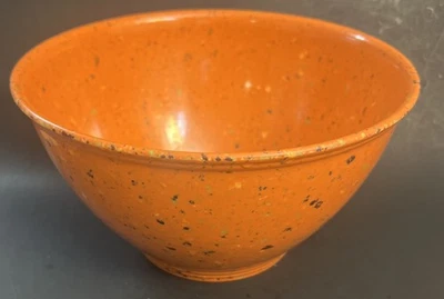 Rachel Ray Melamine Orange Speckled Confetti 4 Qt 10” Diameter Mixing Bowl - Image 1 of 4