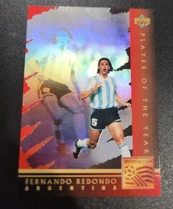 1994 Upper Deck World Cup: FERNANDO REDONDO PLAYER OF THE YEAR #WC9 Argentina - Picture 1 of 2