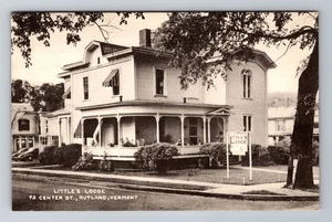 Postal de recuerdo antigua de Rutland VT-Vermont, Little Lodge - Imagen 1 de 2