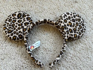 Cerchietto Orecchie Topolino Stampa Leopardo Parchi Disney Regno Animale Adulto - Foto 1 di 8