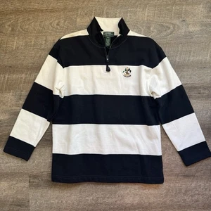 Vintage Lauren Ralph Lauren Damen Rugby Viertelreißverschluss maritim adrett Heritage S - Bild 1 von 14