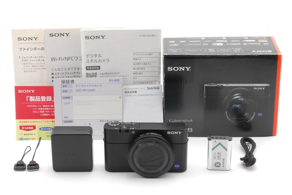 "Near MINT w/Box" Sony Cyber Shot DSC RX100 M3 Mark III 20.1MP 35 Language - Image 1 of 4