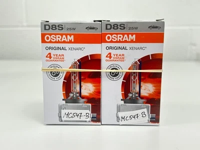 Customer Return OSRAM Xenarc D8S OEM 4500K HID Xenon Bulbs 66548 25W DOT 2-Pack - Image 1 of 4