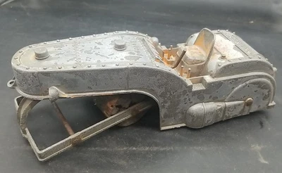 Hubley Steam Roller Original Wood Rollers Diecast 10 1/2" Long Part or Repair - Image 1 of 4