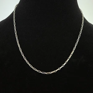 925 Sterling Silber 18" 2MM Halskette lang und kurz AUSGEFALLENE KETTE 4,56 Gramm - Bild 1 von 11