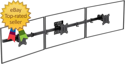 Triple Monitor Wall Mount for 17 to 32 Inch, Computer Monitor Arm for 3 Screens - Image 1 of 4