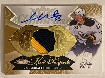 2014-15 Fleer Showcase Hot Prospects Rookie Patch Auto Sam Reinhart /175 RC RPA - Image 1 of 2