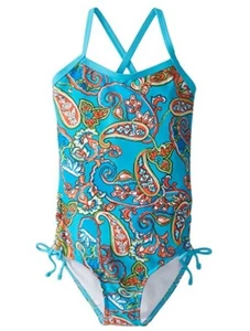 Kanu Surf Girls' Jasmine Sport Halter One Piece Swimsuit Multicolor Size 10 5899 - Picture 1 of 2