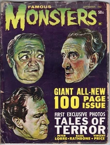 FAMOSO MONSTRUO DE FILMLAND #19 1962 REVISTA DE PELÍCULAS DE COLECCIÓN de Warren Ackerman - Imagen 1 de 2