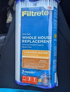  Filtro plisado capacidad estándar de repuesto Filtrete para toda la casa 3WH-STDPL-F02 - Imagen 1 de 8